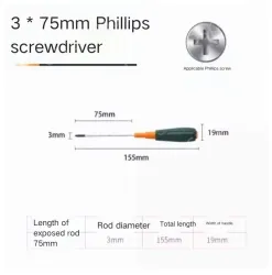 Phillips screwdriver 3*75
