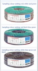 LED light connecting cable 24AWG*4 and (11/0.14TS)