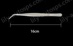 Stainless steel tweezers Curved tip (304 models) 16cm