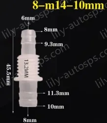 8-M14-10-Feed-through plastic connectors