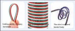 LED light connecting cable 26AWG*8 and (7/0.12TS)