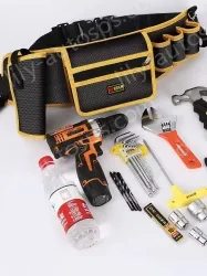 The blue edge upgraded middle pocket can be equipped with an electric drill + hook included