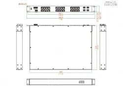 UOTEK 24+4G Rackmount 10/100M Unmanaged Industrial Ethernet Switch