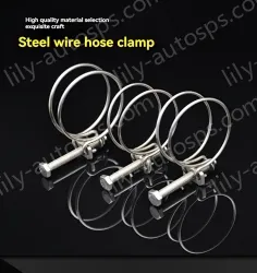 Double steel wire hose clamp 201 material 190-200*3 [wire diameter]