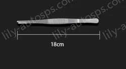 Stainless steel tweezers Straight round toe (thick) 18cm