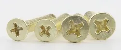 Golden Flat Head Screws M6*195