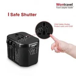 International travel adapter KRUSB-WLG3303B