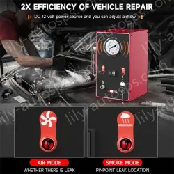 ANCEL S300 Automotive Smoke Leakage Instrument 12V Smoke Generator EVAP Pipeline Leakage Location Analyzer