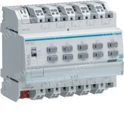 Binary input 10 fold, 230V~, modular, KNX