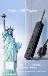 Leakage protection plug Master switch 6 jack 1.8m