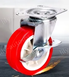 Furniture wheels 1 inch brake gimbal