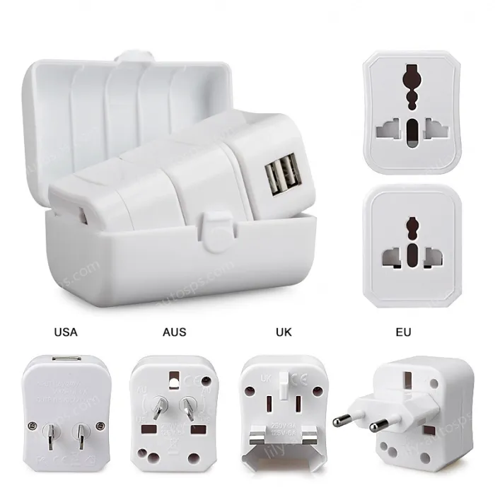 2USB travel adapter KRUSB-WLG3348B