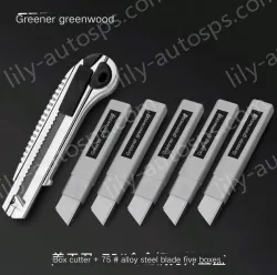 55 pieces of high-quality five-shot continuous + alloy blades