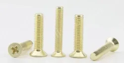 Golden Flat Head Screws M6*195