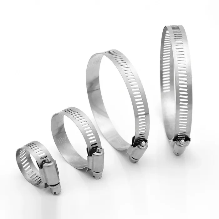 304 all steel straight hose clamp 27-51