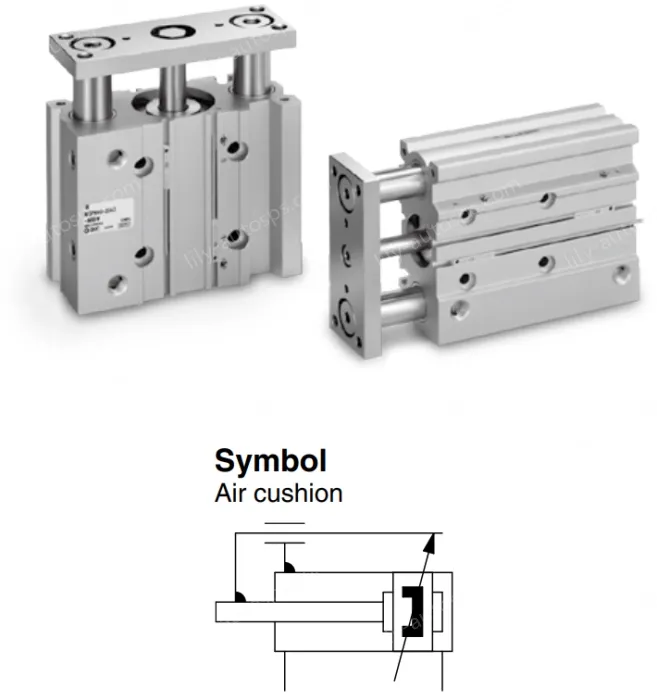 With Air Cushion MGP Series MGPM100-175AZ