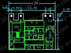 Small, safe isolated, regulated power supply switching power supply module 12V 450MA