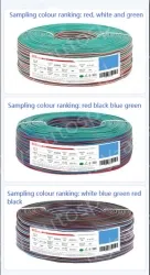 LED light connecting cable 20AWG*4 and (21/0.16TS)