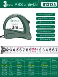 ABS drop resistance 3m ruler width 16mm-91312A