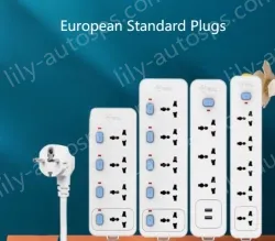 European Standard master switch 3 socket