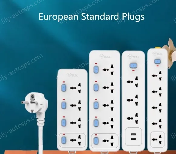 European standard 4-position 2U universal plug