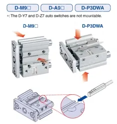 With Air Cushion MGP Series MGPM25-30AZ