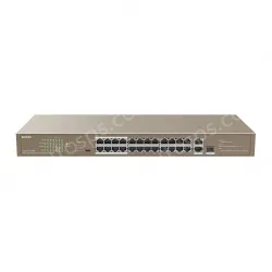 24FE+2GE/1SFP Rackmount Switch With 24-Port PoE