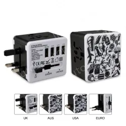 B2C hot sale Travel adapter KRUSB-WLG3324B