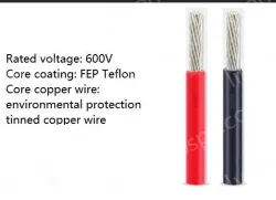 Teflon Wire Cable 10AWG Black 37 cores