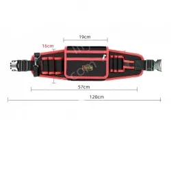 Red upgraded tool belt bag medium bag + mineral water hook