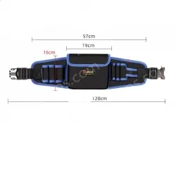 Middle pocket economic thickened waist bag (yellow and blue edge random)
