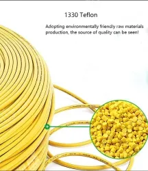 Teflon Wire Cable 8AWG Red 165 cores