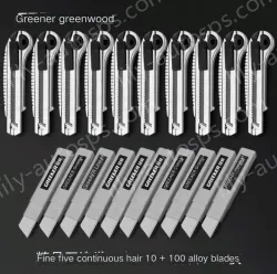 10 high-quality five consecutive shots + 105 alloy blades