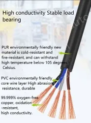 5 core 4 core 2 core sensor cable 20 AWG 2 pole
