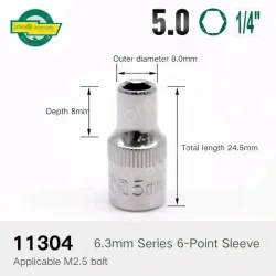 Xiaofei-5.0mm-6.3mm series 1/4-11304