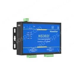 2 Ports RS485/422 Serial to 100M Ethernet Opto-isolated Server