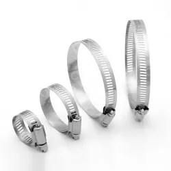 304 all steel straight hose clamp 105-127