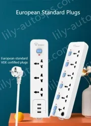 European standard 4-position 2U universal plug