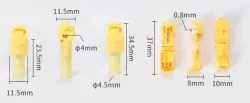 T3 yellow 2-4 square cord-T-type no-break wire terminal