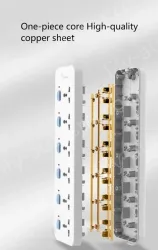 European standard 4-position 2U universal plug